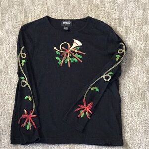 Studio black lg sl Christmas Tee size PL